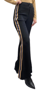 Pantalón Negro Franjas