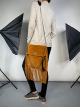 Cartera Cuero Flecos