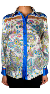 Blusa Manga Larga Flores