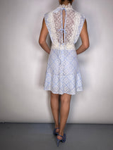 Vestido Celeste Encaje