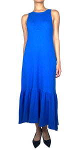 Vestido Azul Con Vuelos