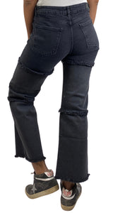 Pantalón Negro Desflecado