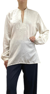 Blusa Blanca Seda