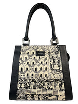 Cartera Seda Y Cuero