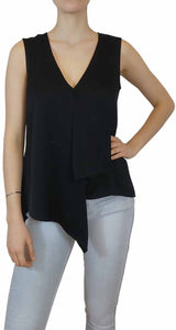 Blusa Negra Escote en V