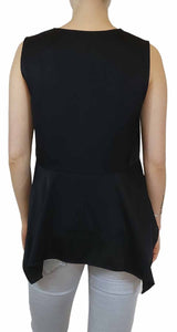 Blusa Negra Escote en V