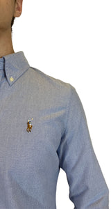 Camisa Custom Fit Azul