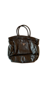 Cartera Tote Vitello Negro