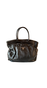 Cartera Tote Vitello Negro