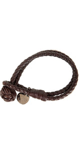 Pulsera Trenzada Café