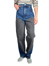 Jeans Mom Bicolor