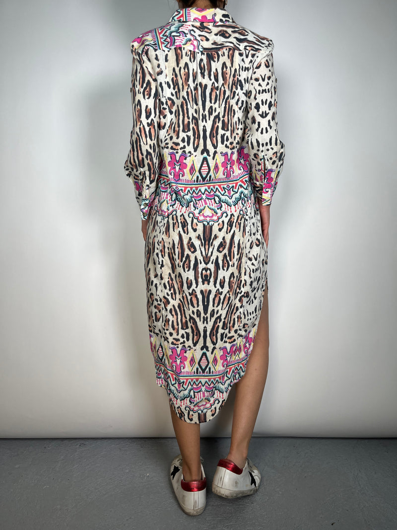 Vestido Camisero Lino