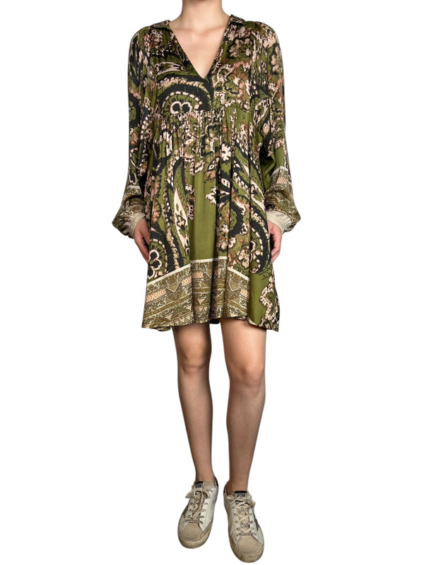 Vestido Verde Estampado