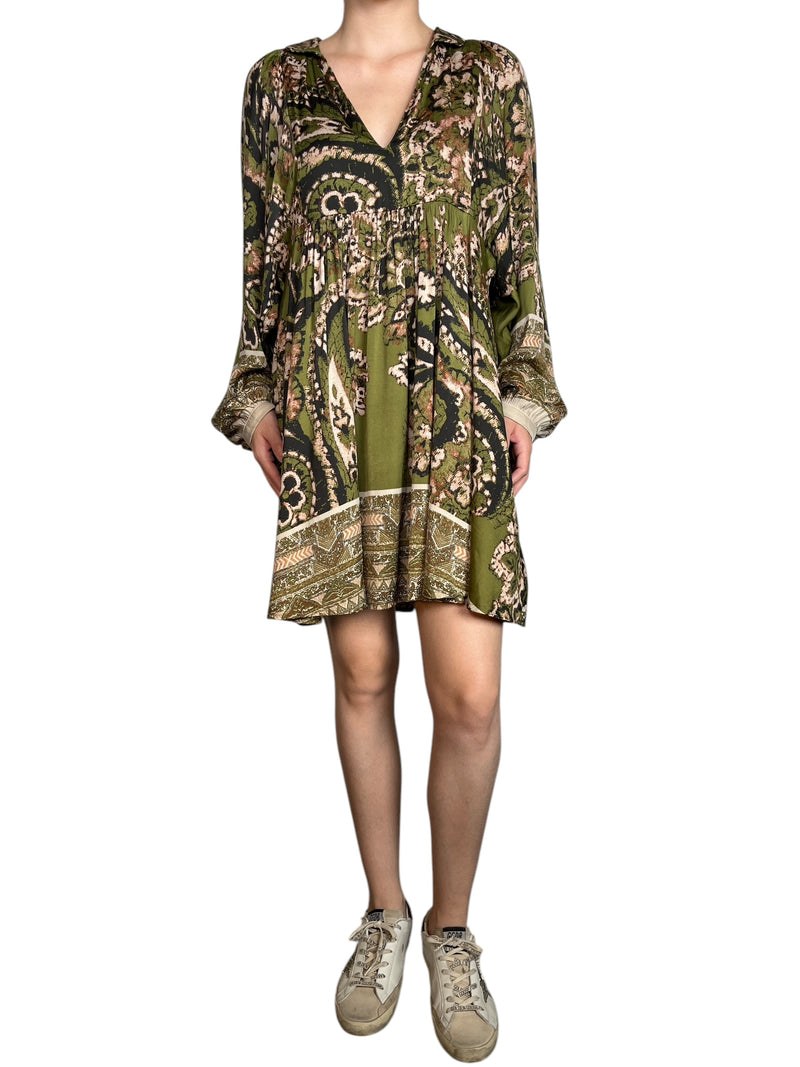 Vestido Verde Estampado