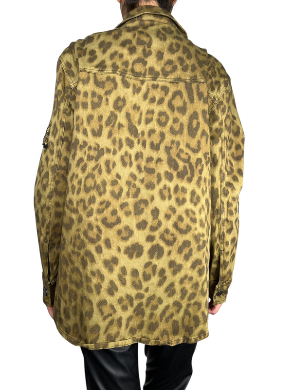 Sobrecamisa Canvas Leopard