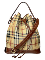 Cartera Check Bucket Bag