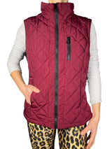 Chaqueta Acolchada con paneles de punto