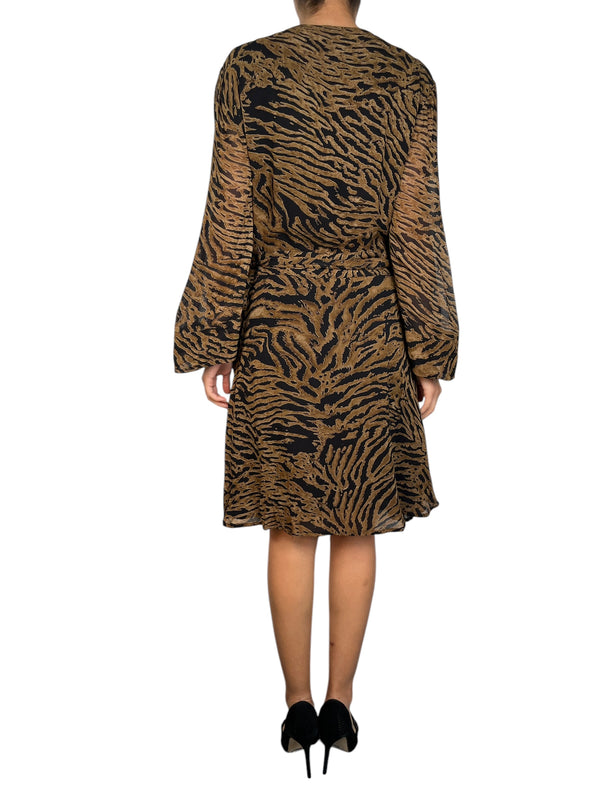 Vestido Wrap Animal Print