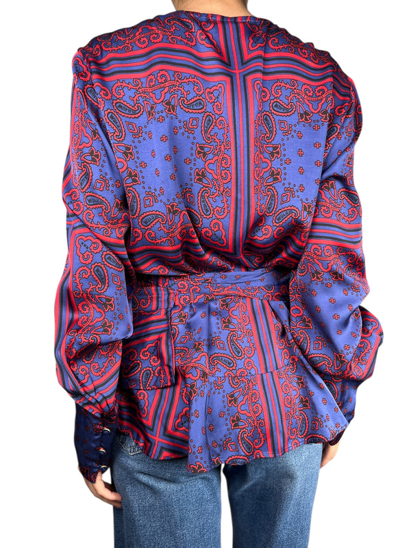 Blusa Viscosa Wrap