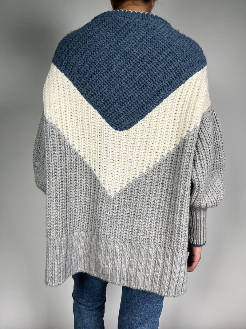 Sweater Tejido Tricolor