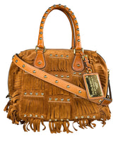 Bolso Cuero Flecos
