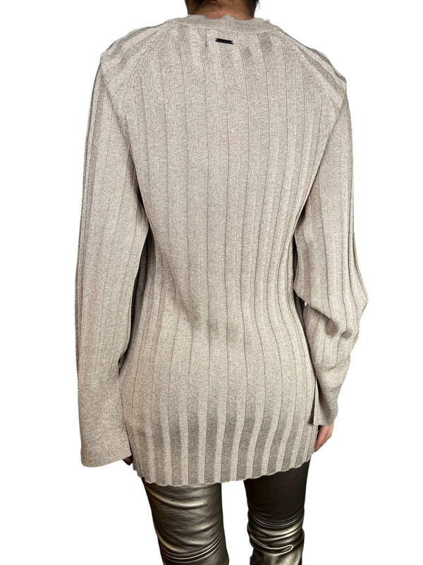 Sweater Viscosa Fibras Metalziadas