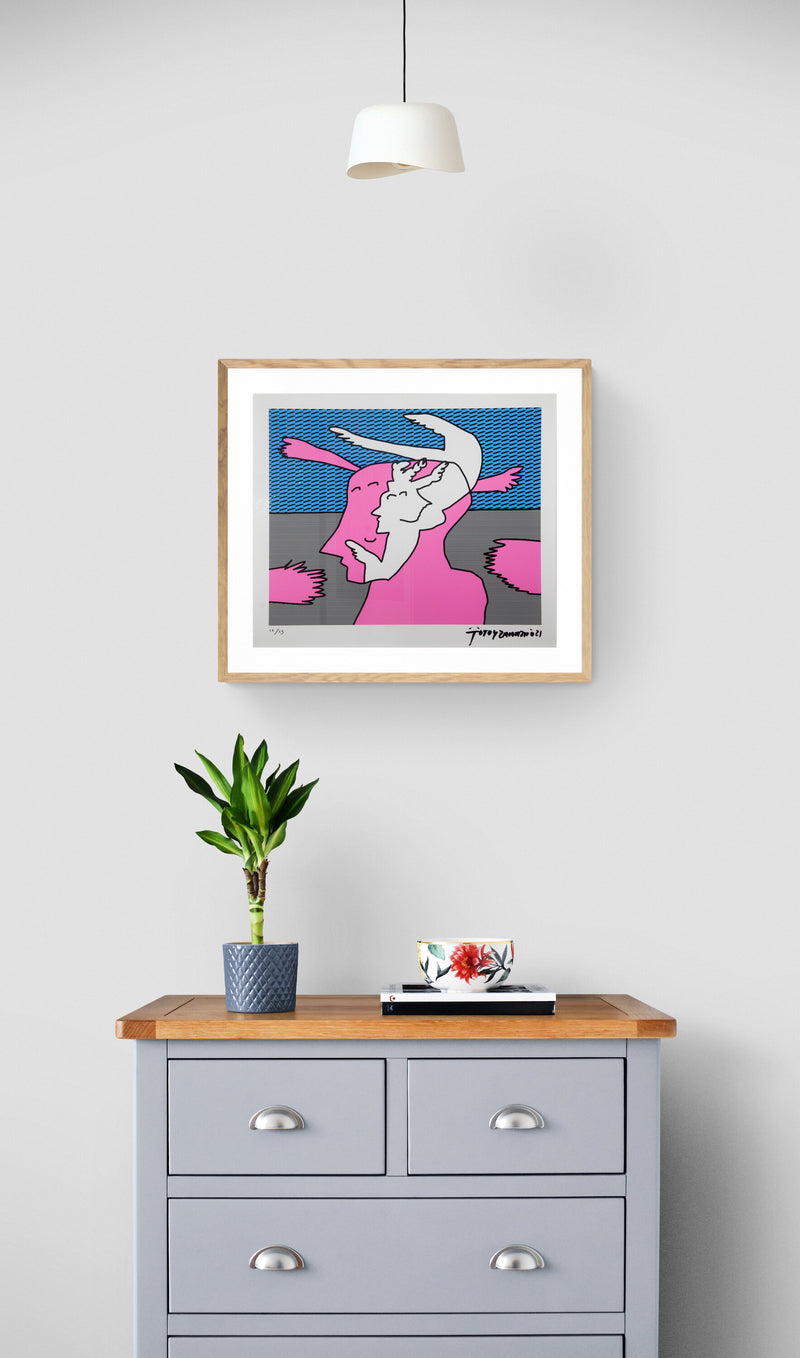 Cuadro Grabado Sobre Papel