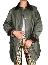 Chaqueta Encerada Elton Olive