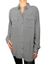 Blusa Geométrica Seda