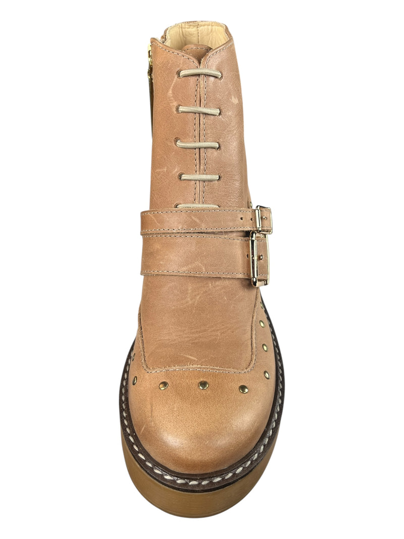 Botines Beige