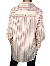 Blusa Cuello V Rayas