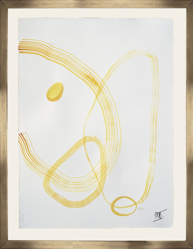 Abstracción minimal ocre