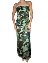 Vestido Aranua Flores Verde