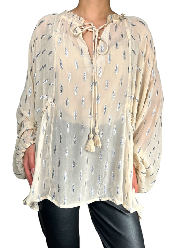 Blusa Fibras Metalizadas
