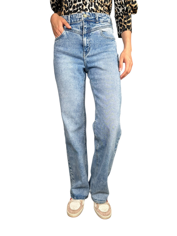 Jeans Ana Corte Celeste
