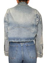 Chaqueta Flores Brillos