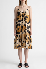 Vestido Traslucido Print