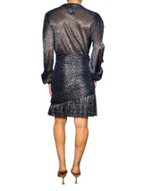 Vestido Draped Lurex