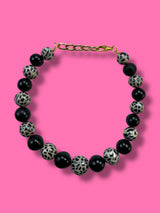 Collar Animal Print Glitter