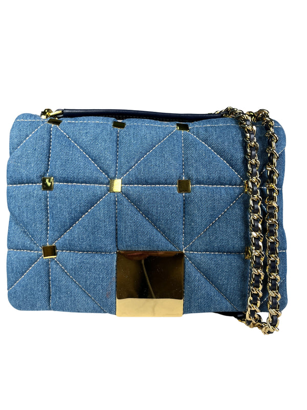 Cartera Denim Acolchada