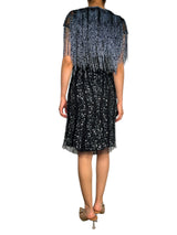 Vestido Flecos Mostacillas