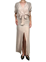 Vestido Lazo Beige