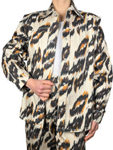 Sobrecamisa Denim Animal Print