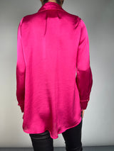 Blusa Fucsia Satinada