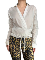 Blusa Wrap Algodón