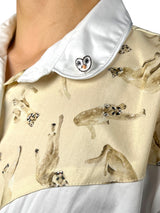 Camisa Canesú Estampado