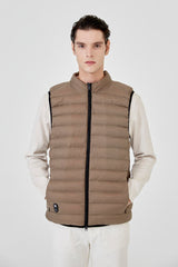 Parka Beige Sin Manga Sin Capucha Hombre - Sin Bateria