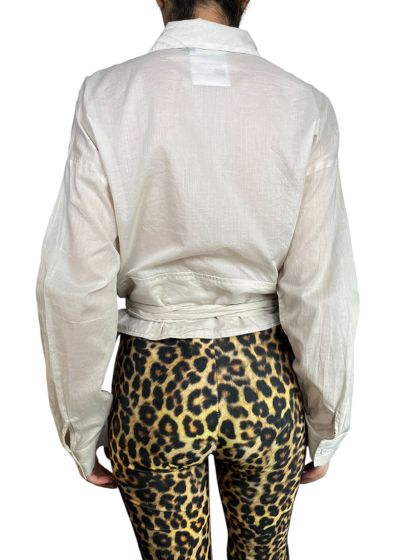 Blusa Wrap Algodón