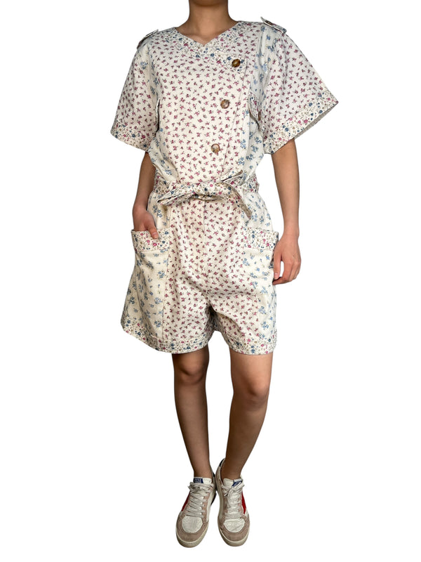 Enterito Denim Floreado