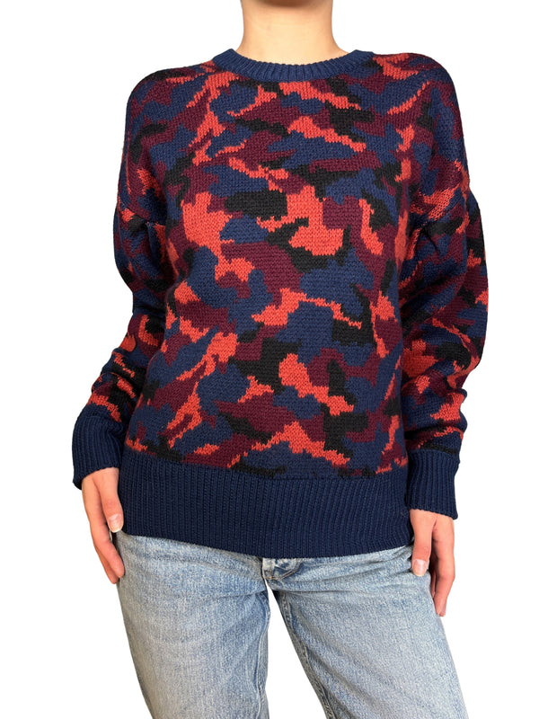 Sweater Brycen Camo in Midnight Lana